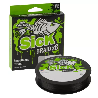 BERKLEY Sick Braid 8X Black 0.19mm 150m 18kg — 150 Black 0.08