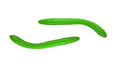 LIBRA LURES Fatty D'Worm Tournament 55 Cheese 031-olive 12st, Forellenköder, schwimmend und aromatisiert — 5.50 Hot Green Krill