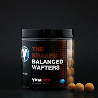 VITALBAITS NUTTY CRUNCH Wafters 14mm 100 gr. — 14.0 Strawberry Nutty
