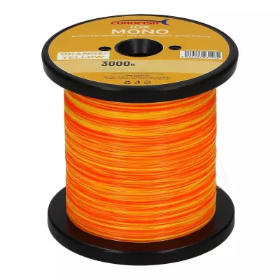 COROFISH IOX mono 0.30mm Orange/Yellow 3000m 11.5kg — 3000 Orange - Yellow 0.30