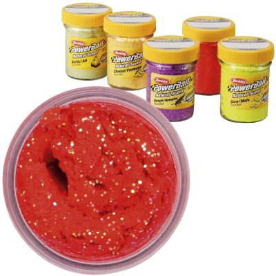 BERKLEY Natural Scent Glitter Salmon egg - peach 50g — Rot