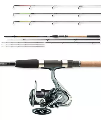 DAIWA GF Feeder Pro 3.60m 40-120g Feeder-Combo mit DAIWA 20 Exceler LT 4000-CP bespult mit 0,25mm Monofile — Feeder 150 3.90