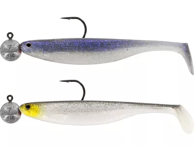 Westin ShadTeez Slim 12cm R 'N R 10g #6/0 2pcs Dark Water Mix 1 - Gummifisch — 10.0 Clear Water Mix 2
