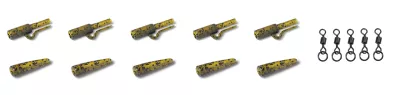 ANACONDA Jungle Gr. Quick Change Saftey Lead Clip 5 Kits — Lead Clip Kit Jungle Green