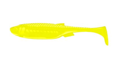 LIBRA LURES Kraken Shad 75 Fish 020-Electro 8st, Forellenköder, schwimmend und aromatisiert — 5.00 Hot Yellow Fish