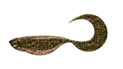 LIBRA LURES Embrion Twist Tail 75 Fish 011-Hot Orange 10st, Forellenköder, schwimmend und aromatisiert — 4.50 Motor Oil Brown Fish