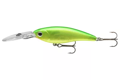 DAIWA Steez Shad 60SP-MR shirauo 6.0cm 6.7g Minnowbait schwebend Medium Deep Runner — 60SP-MR 6.00 akabane lime