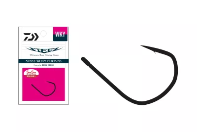 DAIWA Steez Worm Hook Wacky #1 8Stk. Wacky Einzelhaken — 2/0