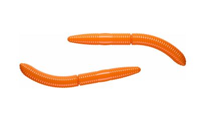 LIBRA LURES Fatty D'Worm 75 Krill 031-olive 8st, Forellenköder, schwimmend und aromatisiert — 6.50 hot orange Knoblauch