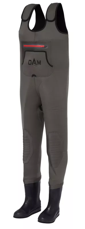 DAM Breakpoint Neoprene Wader Bootfoot Cleated XL 44/45-9/10 Gre — 42/43