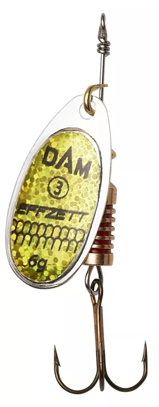 DAM EFFZETT Spinner 5 Silber 12.0g — Gelbflex 4.00