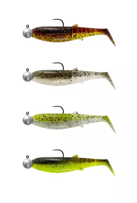 SAVAGE GEAR Cannibal Shad 8cm 5g Clear Water  Mix 4st — 6.80 Clear Water Mix