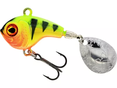 Westin Dropbite Spin Tail Jig 2,6cm 8g Firetiger - Wobbler — Chartreuse Perch 22.0